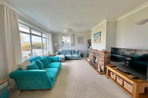 Living room with fireplace
