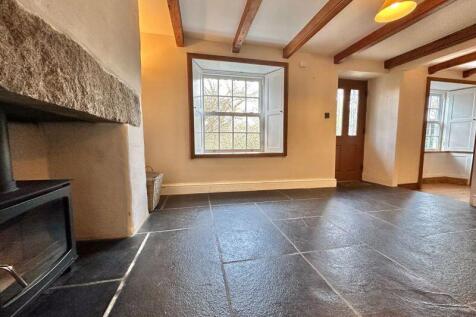 Dining room with log burner 