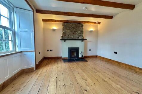 Living room with woodburner