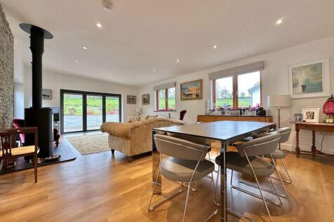 Living / dining room with log burner