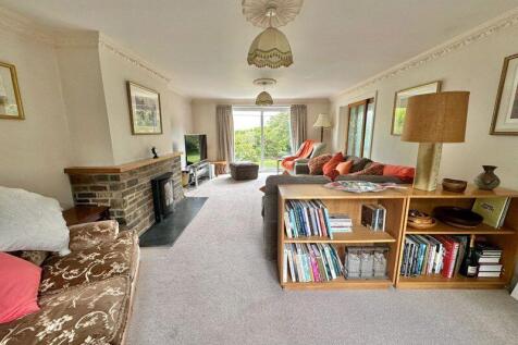 Large living room with doors to garden