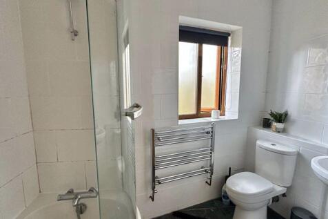 Bathroom with white suite