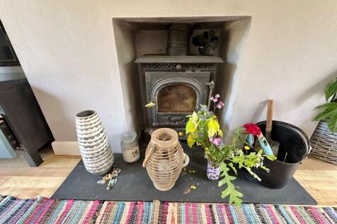 Attractive log burner in lounge
