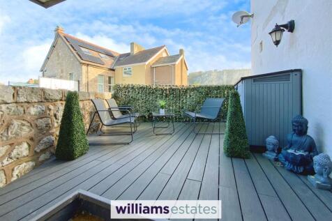 decked terrace with views