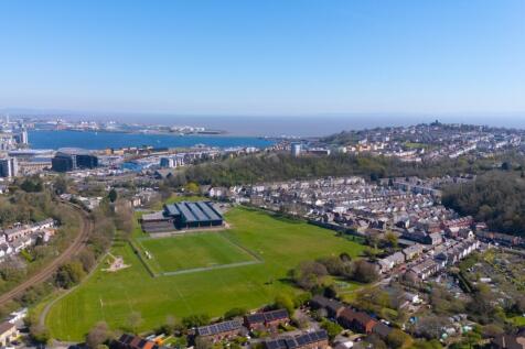 cogan leisure centre and penarth from high