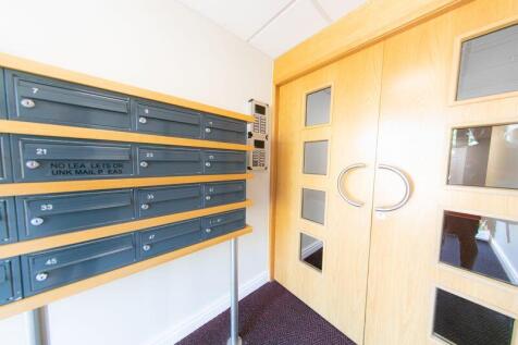 Secure entrance with intercom