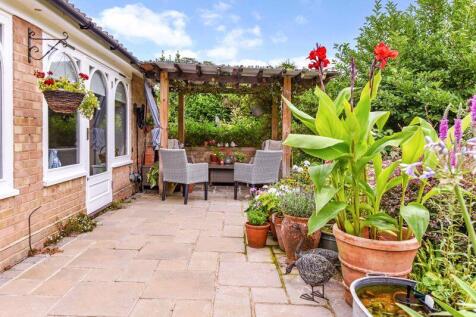 Seating area in rear garden
