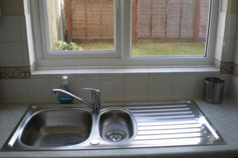 Kitchen window overlooking garden