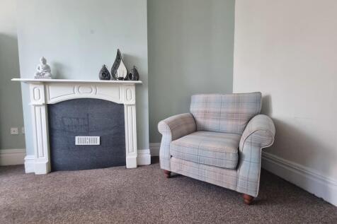 Fireplace and arm...