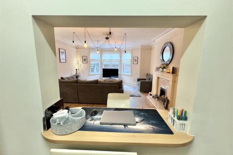 From kitchen into lounge