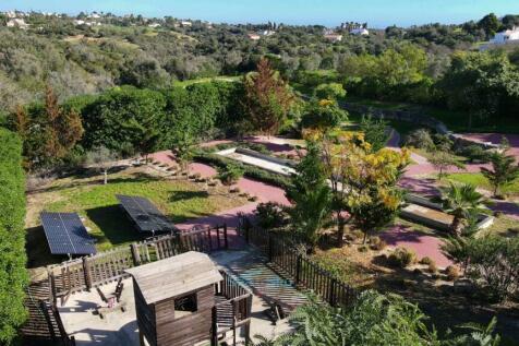 solar panels, water feature &amp; children&#39;s playground