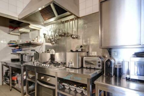 well-equipped industrial kitchen