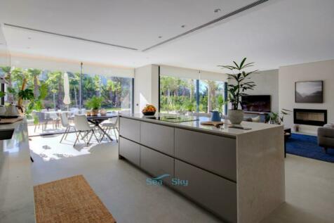 open plan lounge kitchen