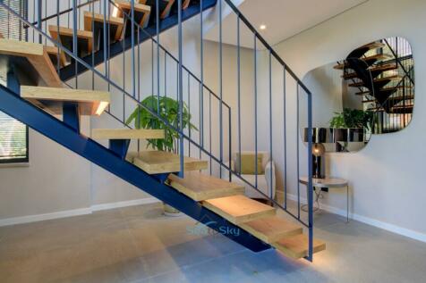 floating wood staircase