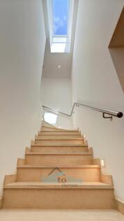 stairs down to lower floor
