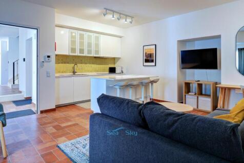 with open plan living room