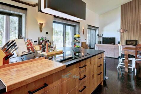 open to the dining and living area