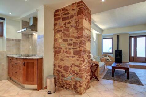 exposed stone walls
