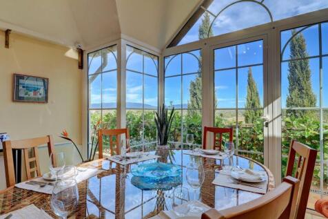 wall of windows with spectacular view