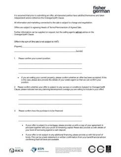 Tender Form 2