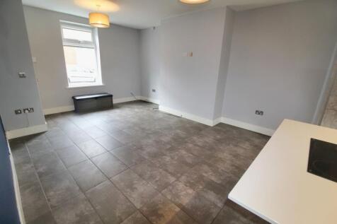 Open plan lounge and kitchen