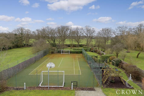 Rear Garden Tennis Court