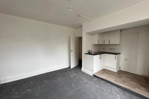 Open plan living room/kitchen