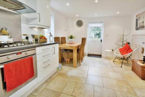 Kitchen into dining area