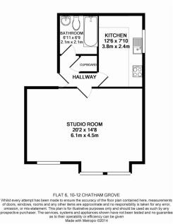 Flat 6, 10-12 Chatham Grove, Metropix Floorplan.JP