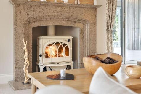 Living Room Marble Fireplace