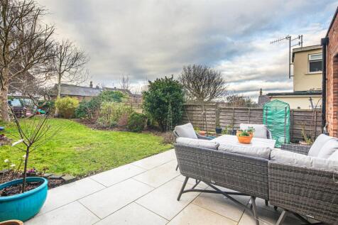 Terrace and lawn