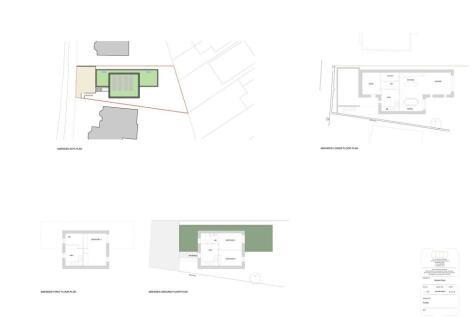Site plan and proposed floorplan