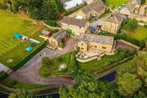 Aerial of house and gardens
