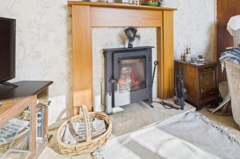 Living room fireplace