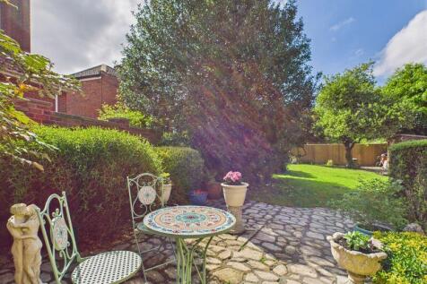 Raised patio and rear garden
