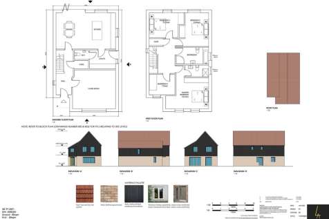 1888.027 Rev C - House Type G plans and elevations