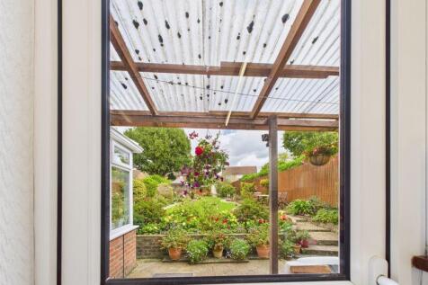 VIEW FROM THE KITCHEN REAR DOOR