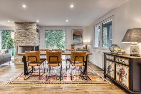 Living area with fireplace