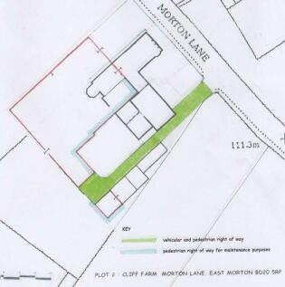 New Title Plan for New Build showing extended driv