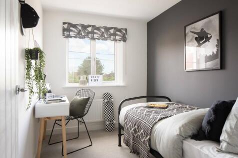The third bedroom is well-suited to a child or home office