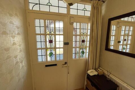 Original stained leaded front entrance