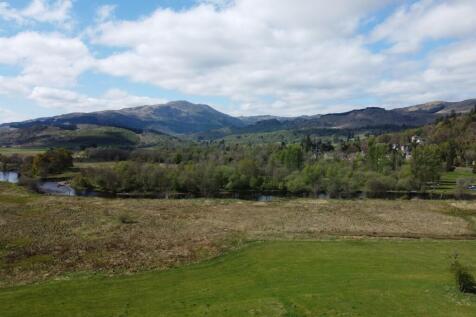 View of Callander water meadow to Ben Ledi
