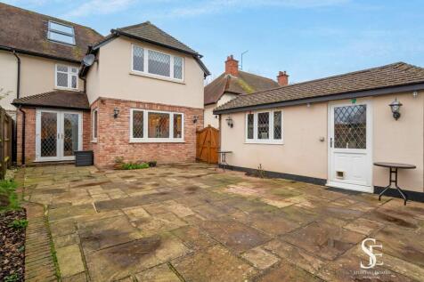 Patio and detached garage