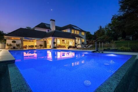 Twilight swimming pool