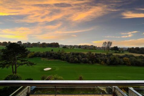 Sunset from edge of balcony