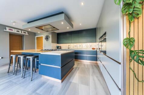 Kitchen, dining, family area