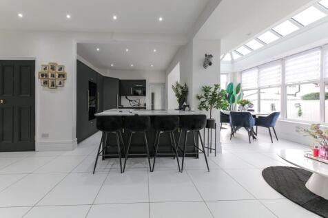 Kitchen, dining, family area