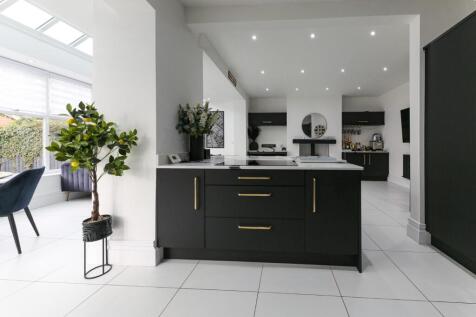 Kitchen, dining, family area