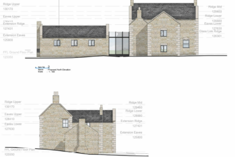 East and North Elevations, Rosedene, Thistleton