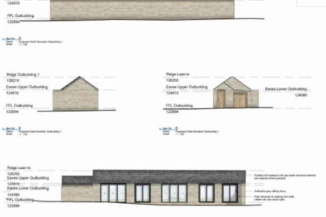 Outbuilding Elevations, Rosedene, Thistleton